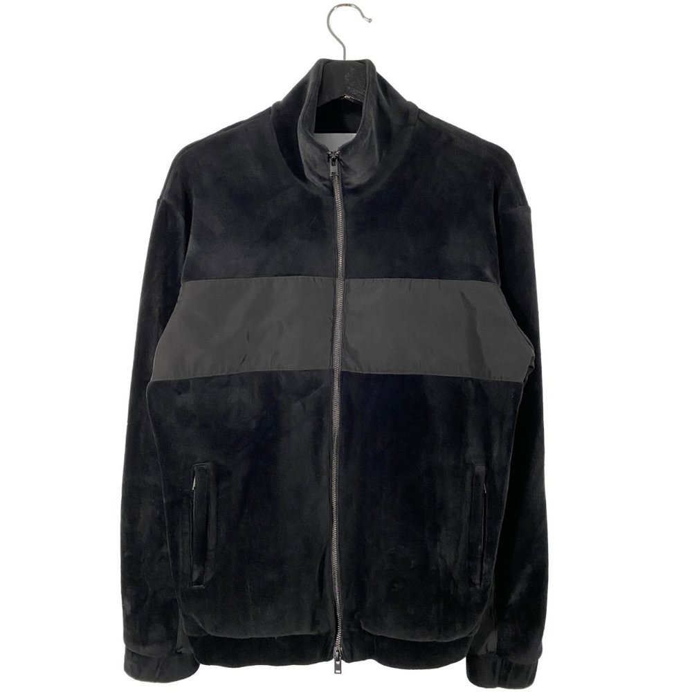 Stampd LA Heavy Velour Track Jacket black / gray mens size medium